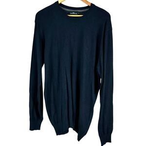 Rodd & Gunn NWT Crew Neck Sweatshirt Dark Blue Chest Logo Size XL 100% Cotton